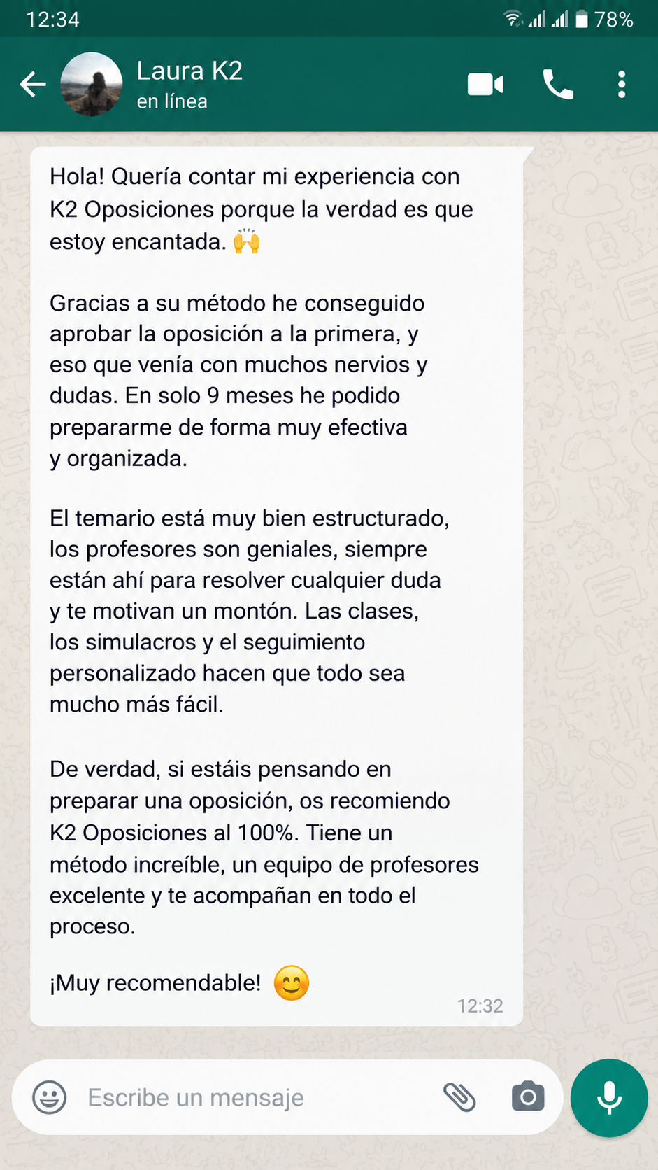 Testimonio Sandra Sanz