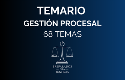 Miniatura del curso Gestión Procesal - Temario completo. Ope 2025