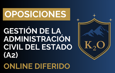 Curso de Gestión de la Administración Civil del Estado (A2) - Online diferido